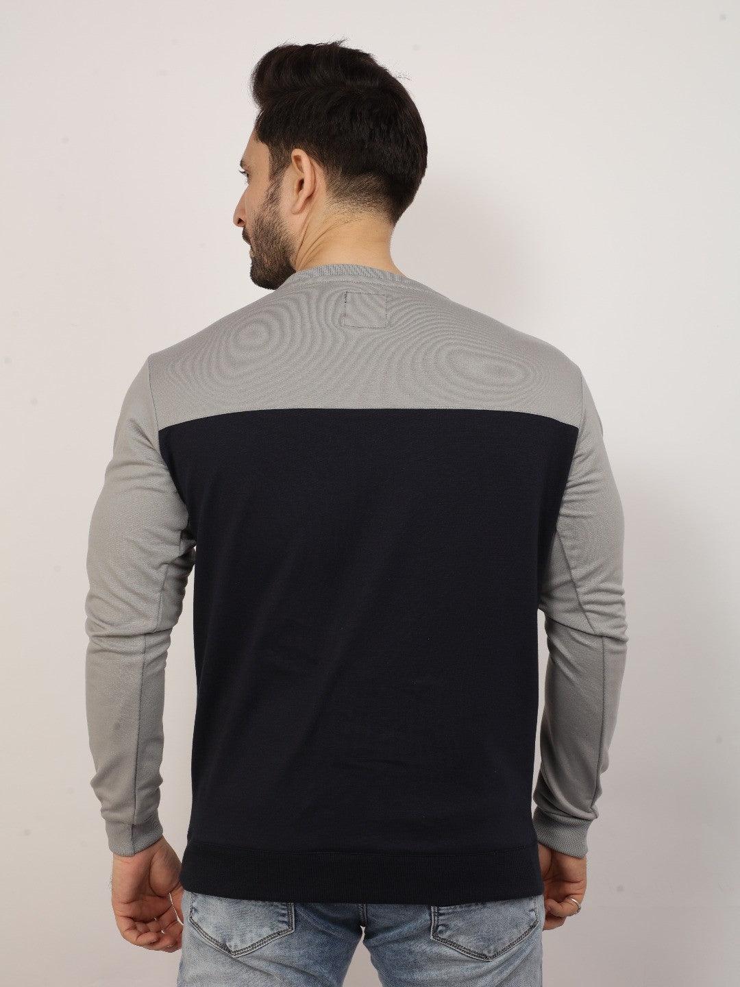 Grey Printed Sweatshirt