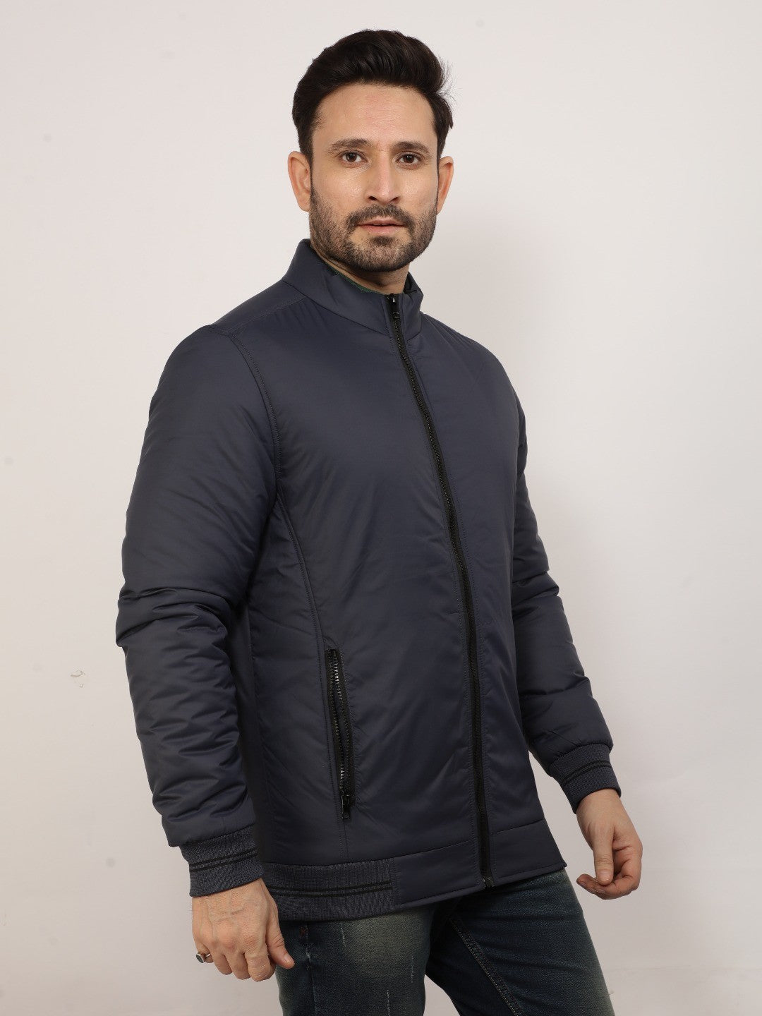 Graphite Solid Full Zip Jacket