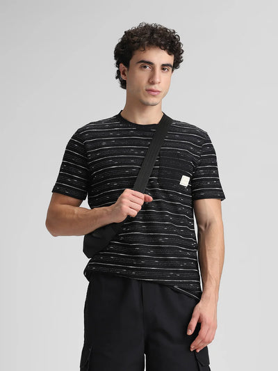 Black Jacquard T-Shirt
