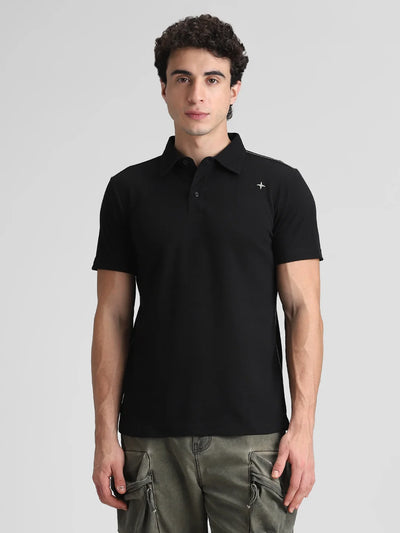 Black Solid T-Shirt