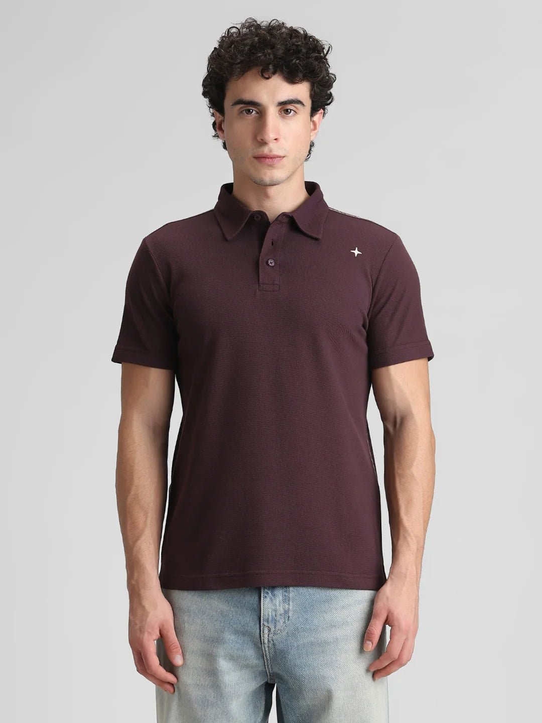 Purple Solid T-Shirt
