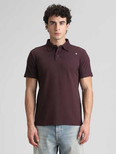 Purple Solid T-Shirt