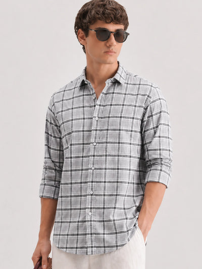 Grey Checkered Shirt