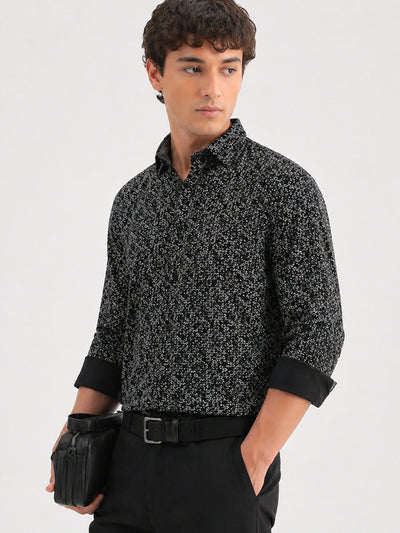 Black Printed Shirt