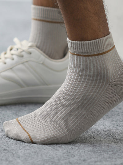 Light Brown Ankle length Socks 1 Pair
