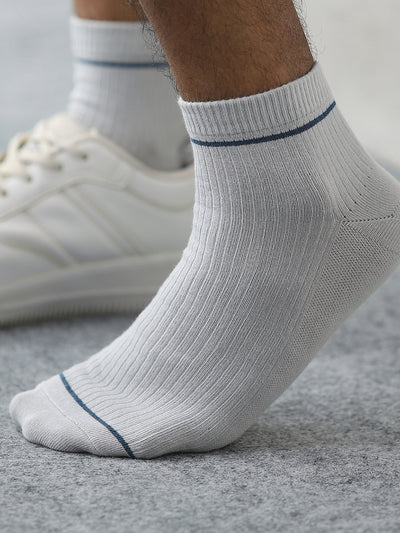 Light Grey Ankle Length Socks 1 Pair