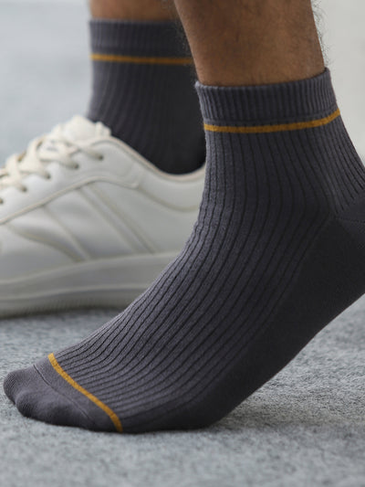 Dark Grey Ankle Length Socks 1 Pair