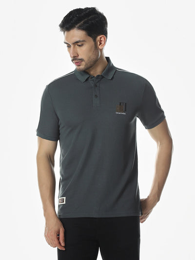 Green Embroidery Polo T-Shirt