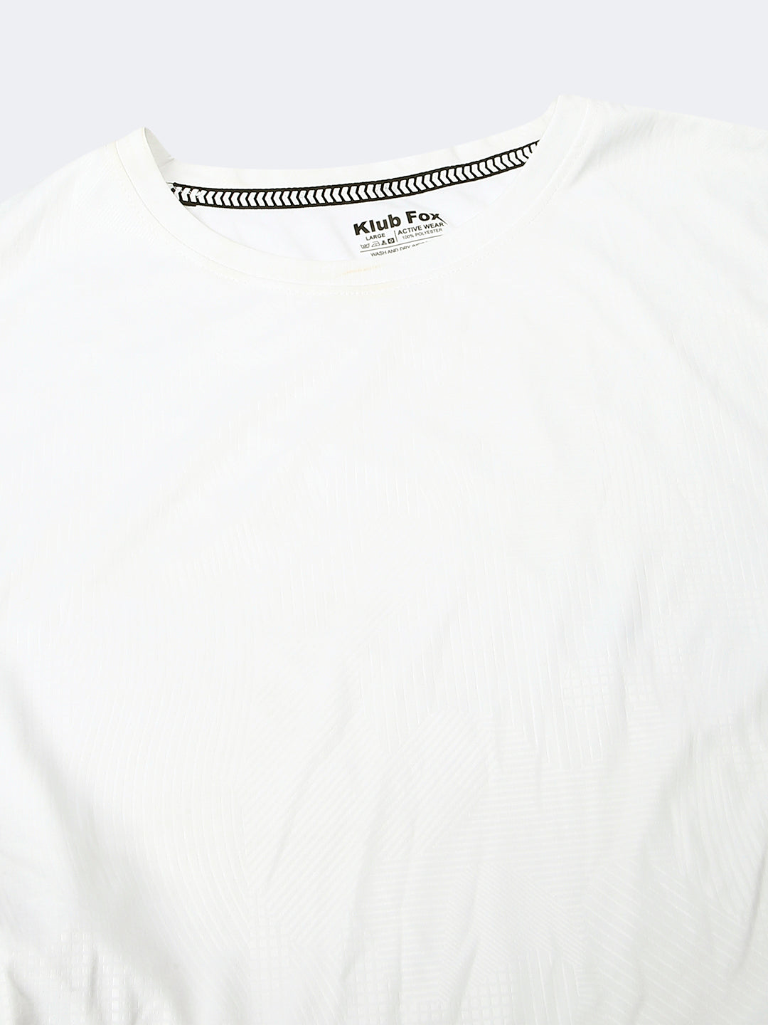 White Solid Regular Fit Half Sleeve T-Shirt