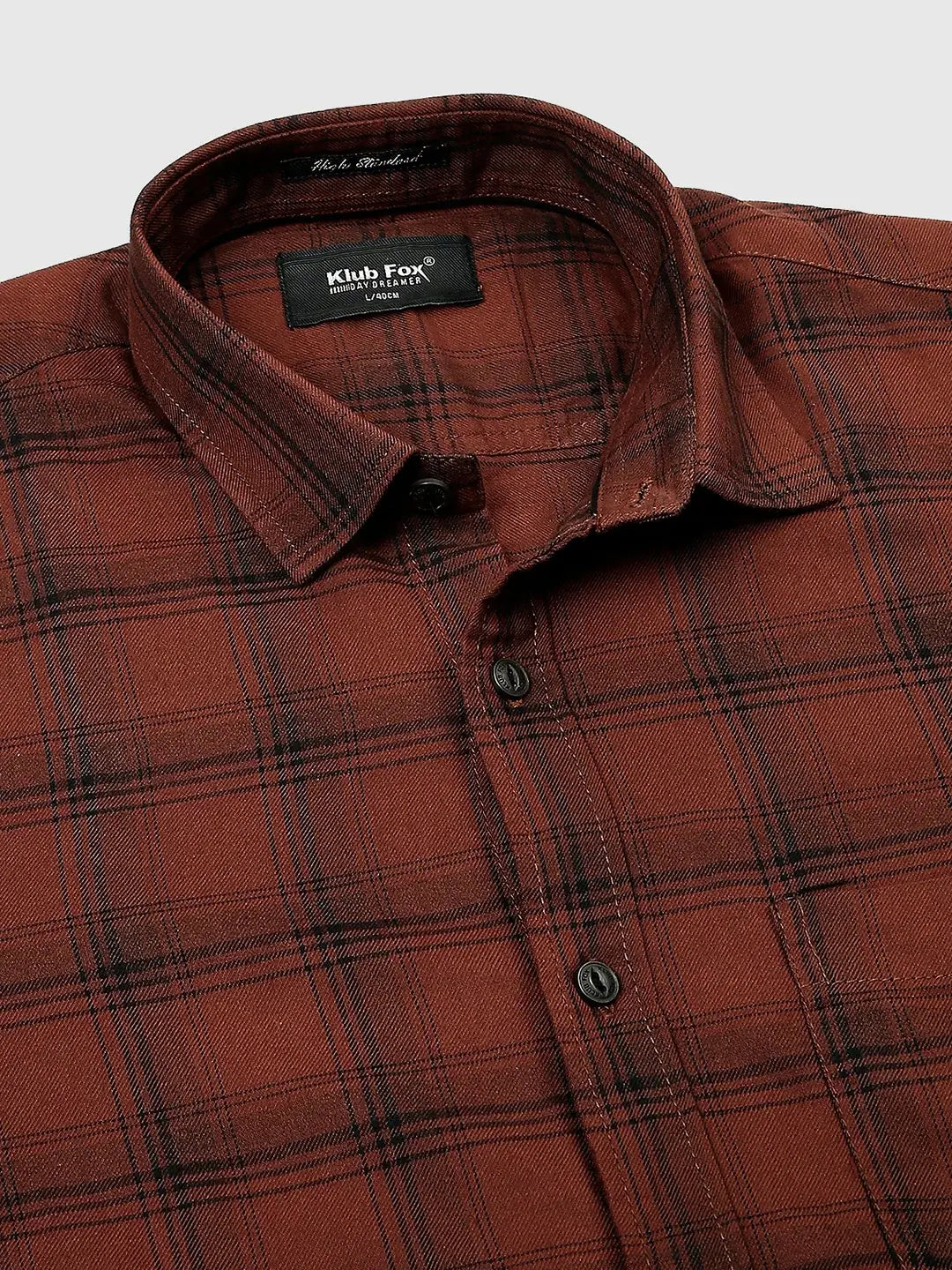 Maroon Checkered Shirt