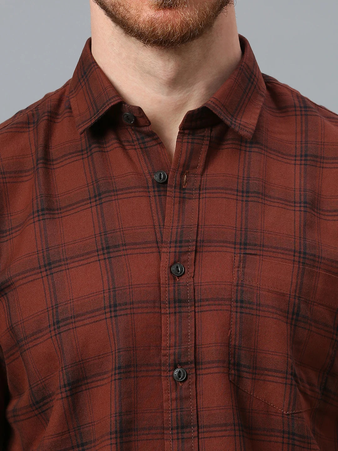 Maroon Checkered Shirt