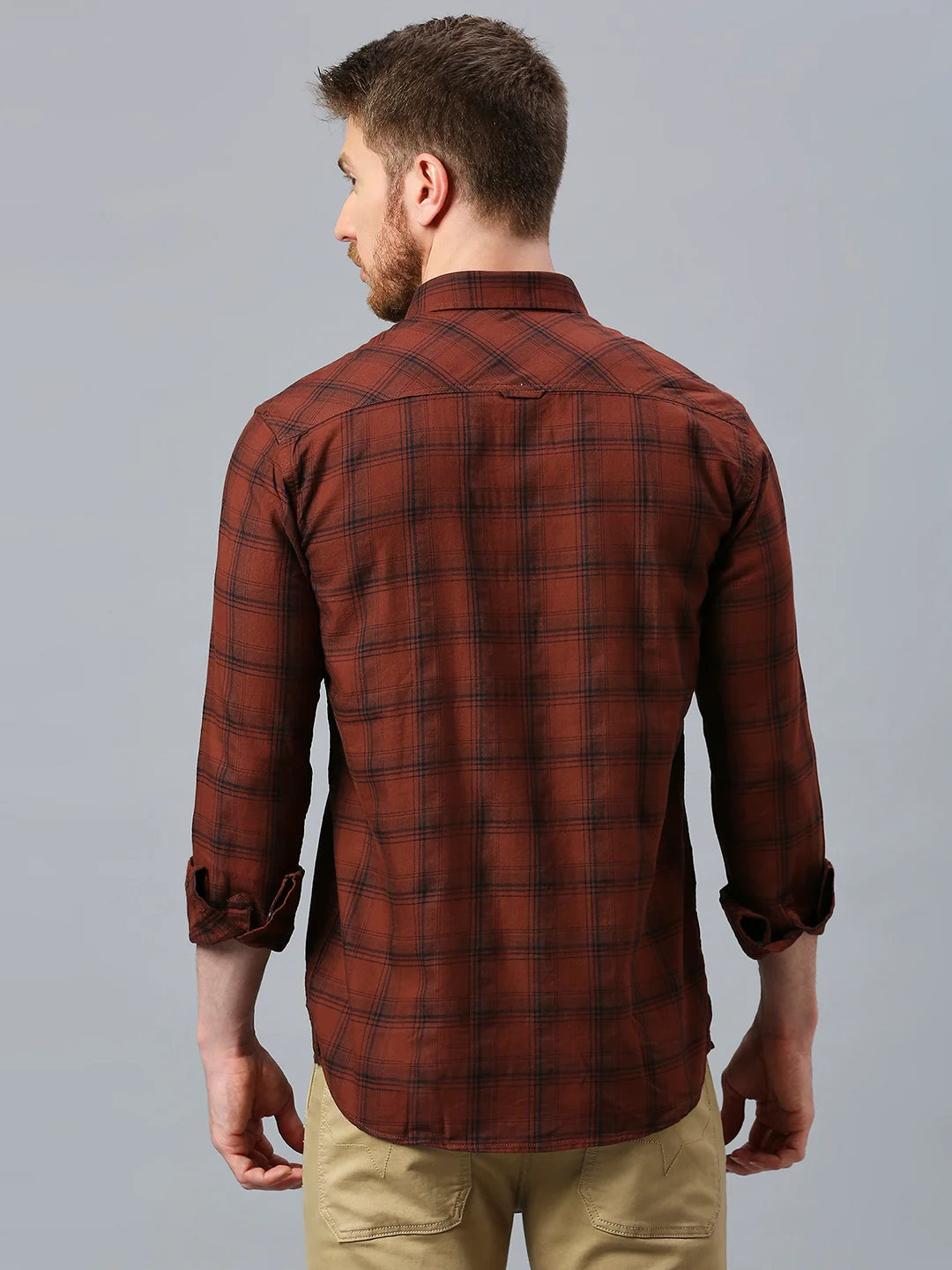 Maroon Checkered Shirt