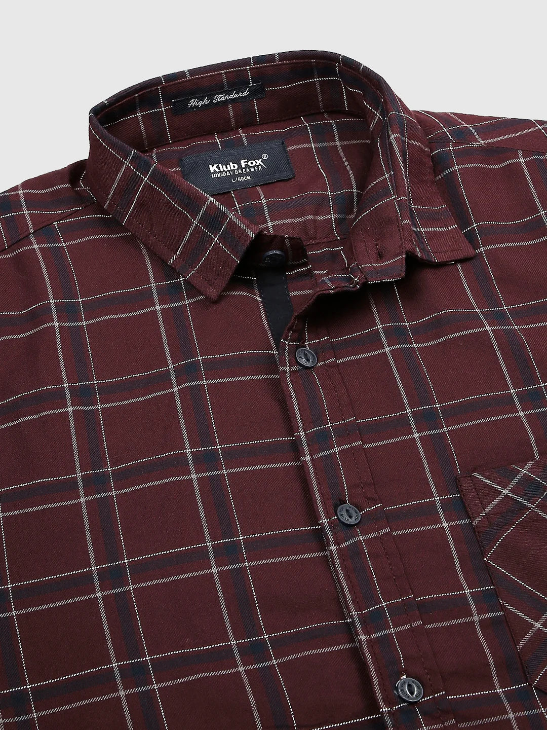 Maroon Checkered Shirt