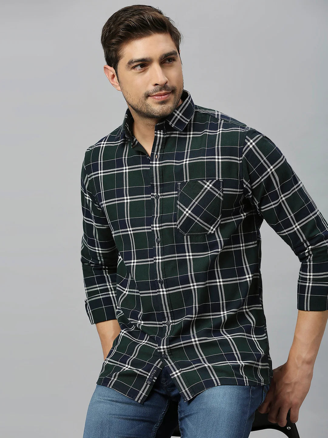 Green Checkered Shirt