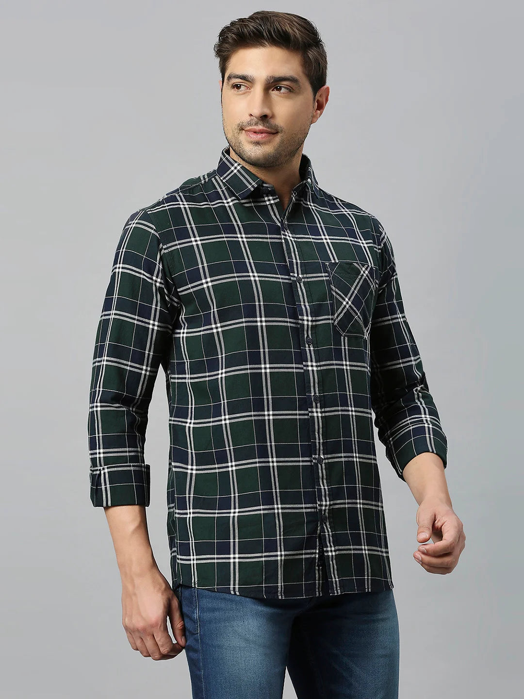 Green Checkered Shirt