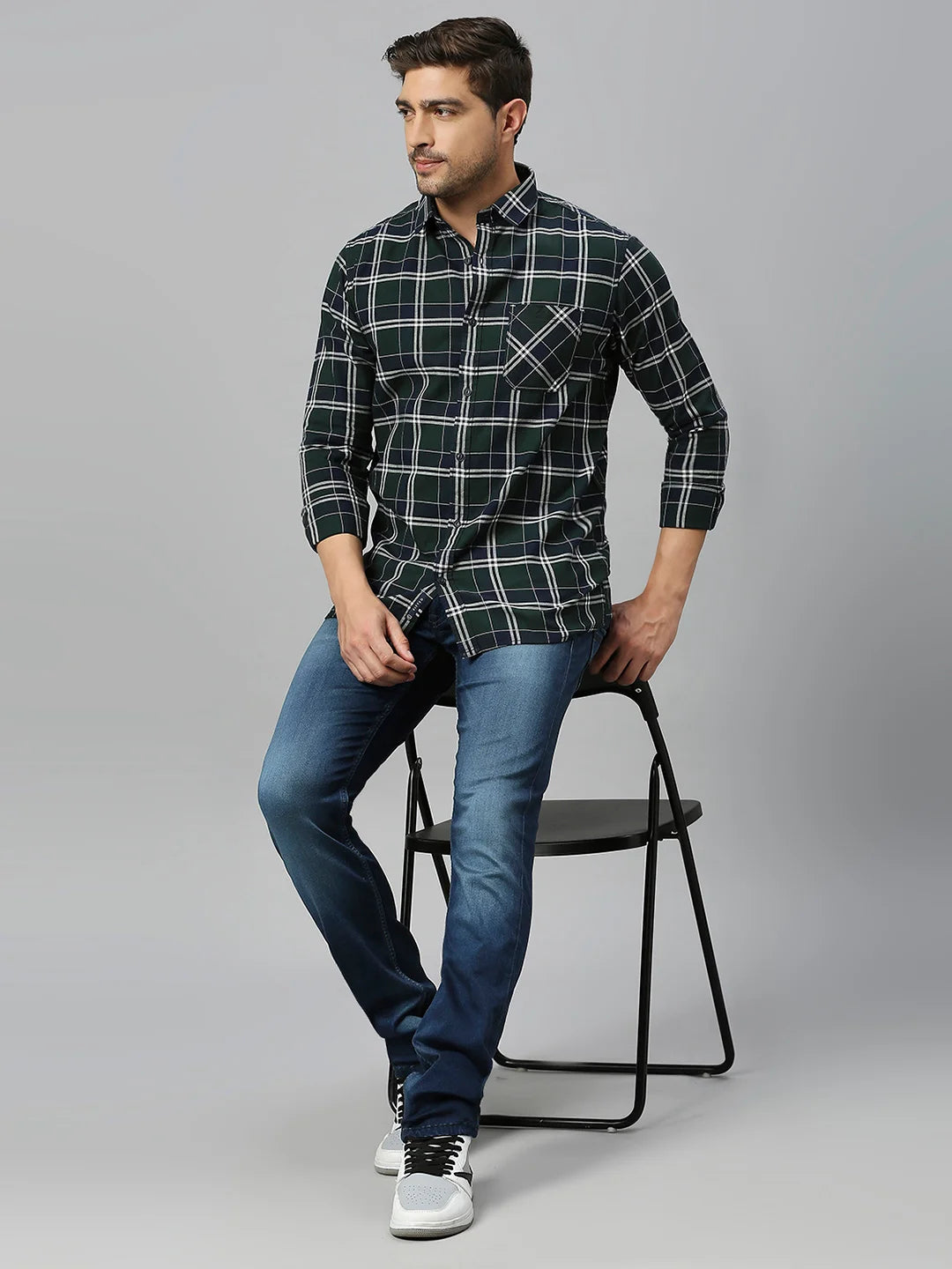 Green Checkered Shirt