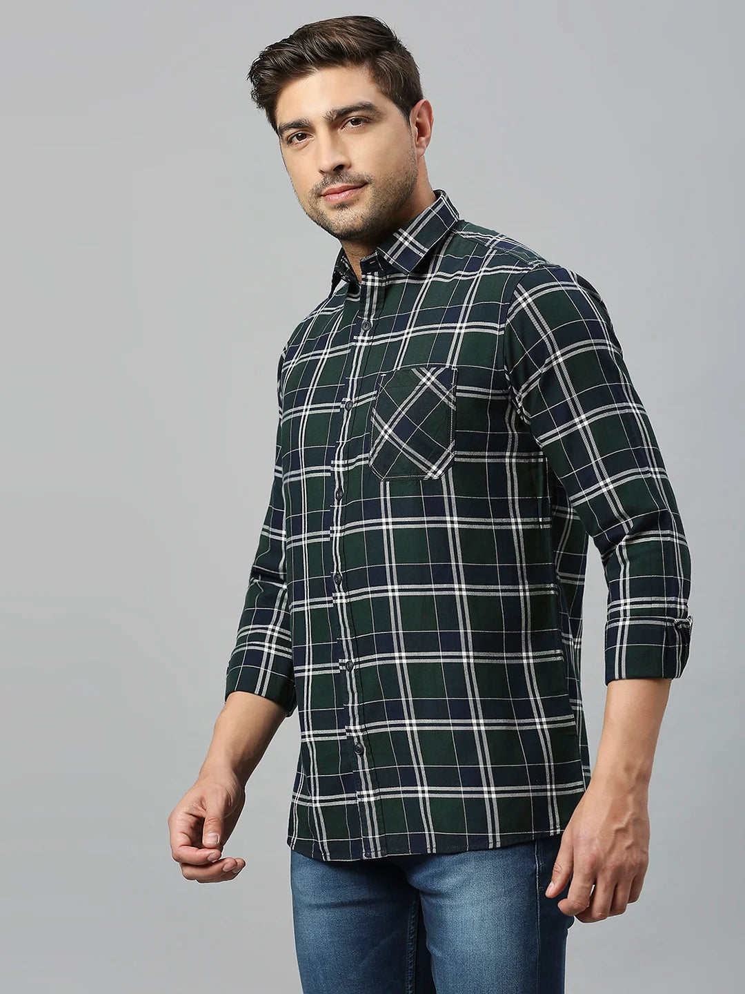 Green Checkered Shirt