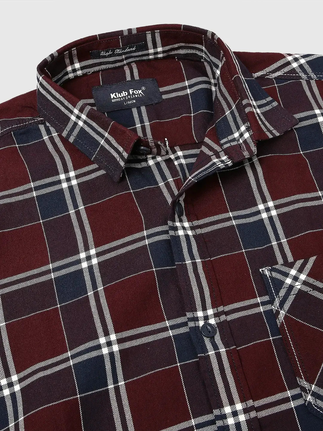 Maroon Checkered Shirt