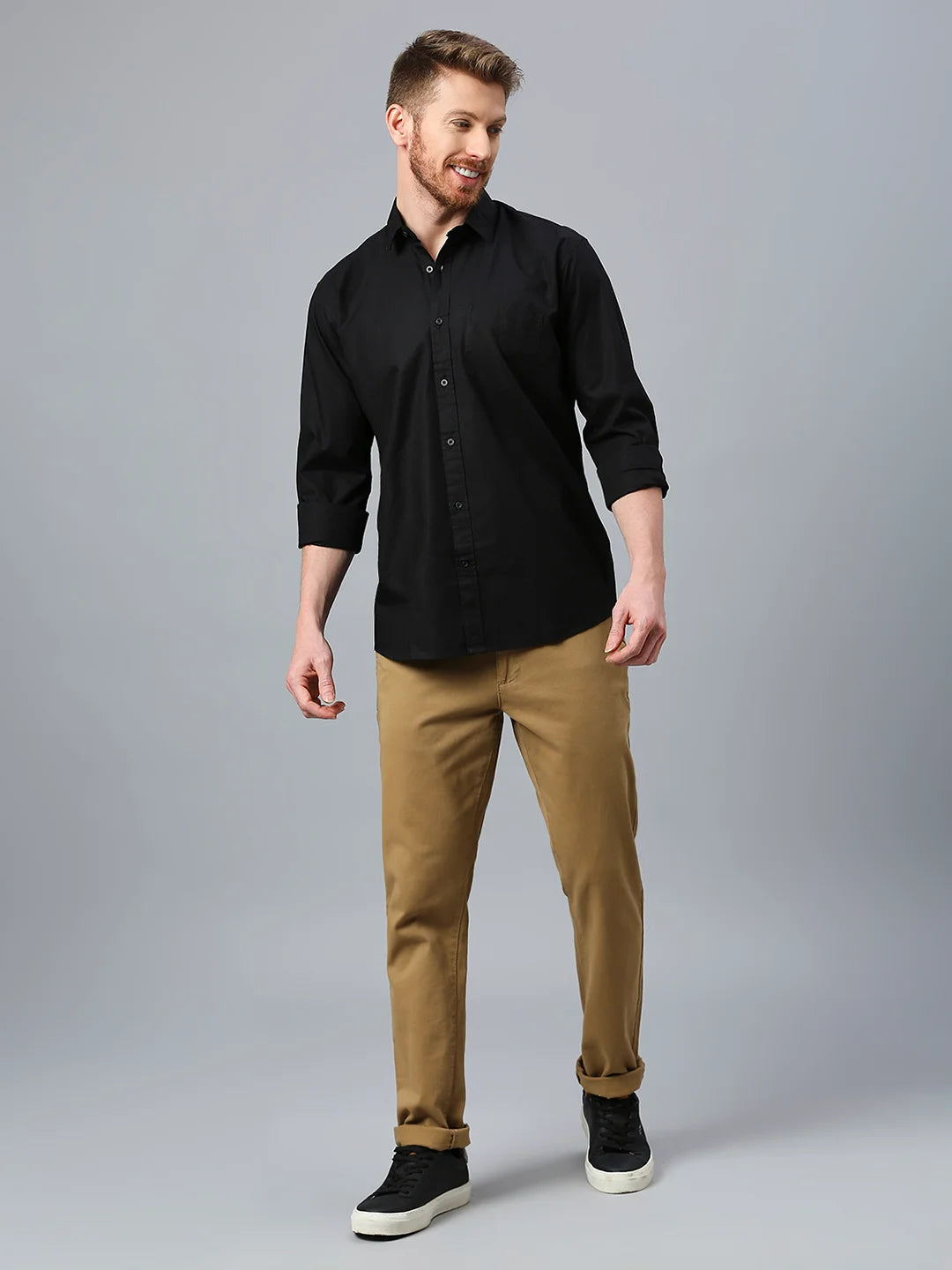 Black Plain Shirt