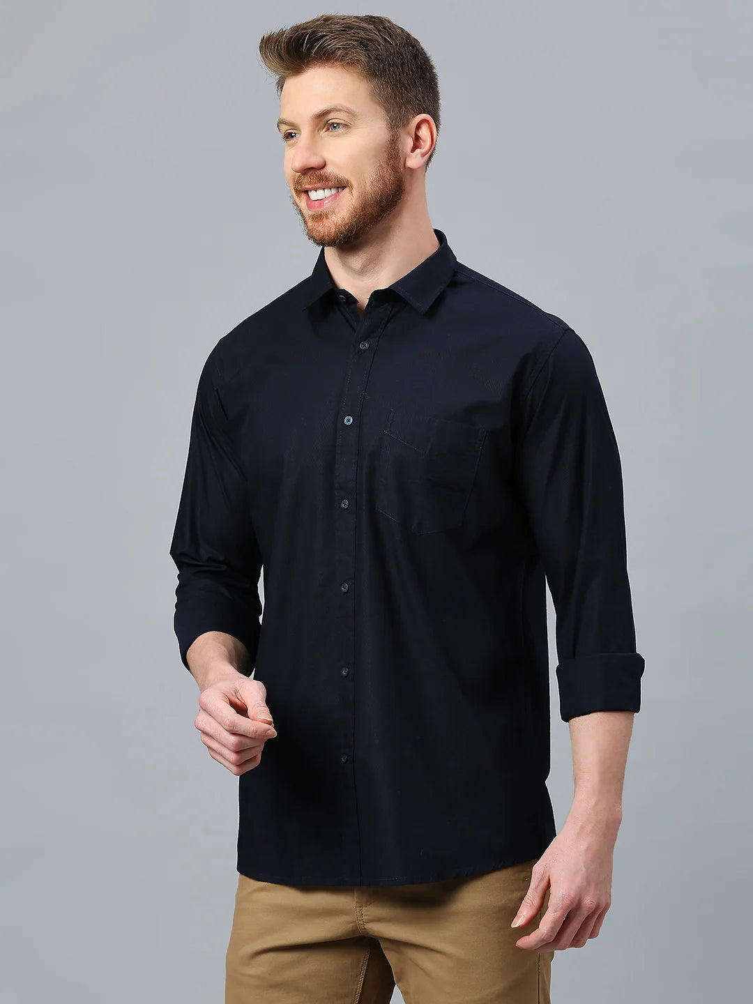 Navy Plain Shirt