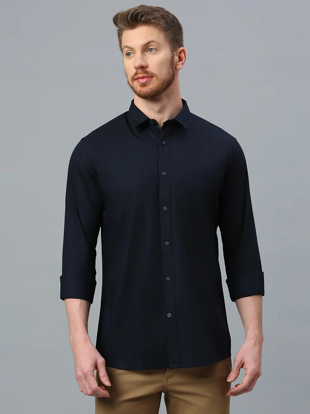 Navy Plain Shirt