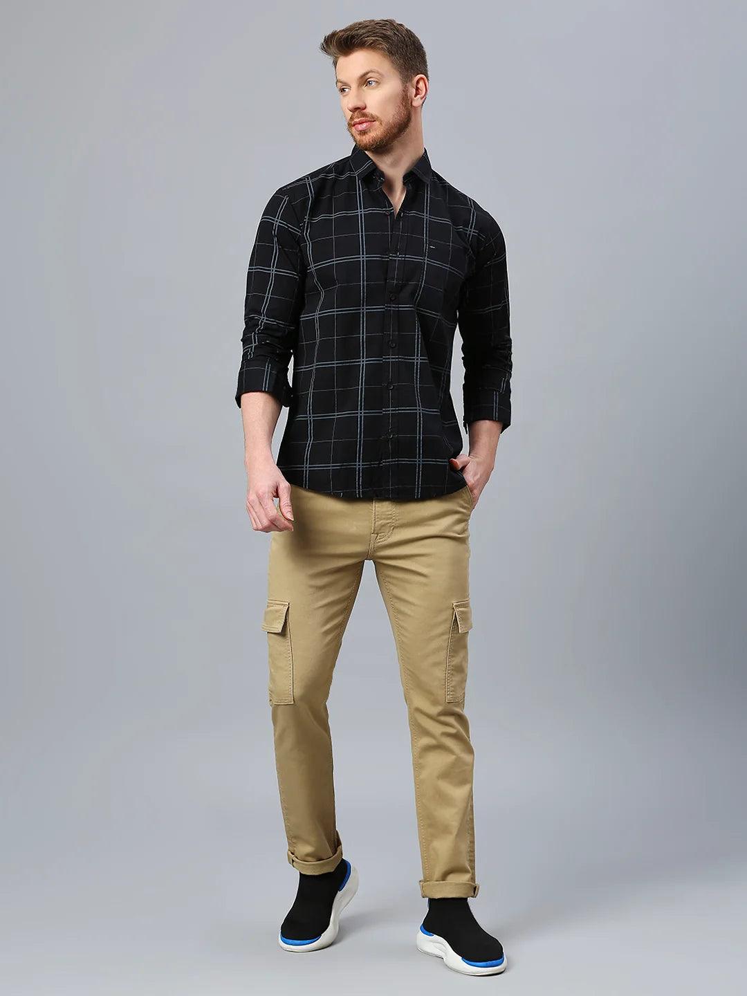 Black Checkered Shirt - Klub Fox