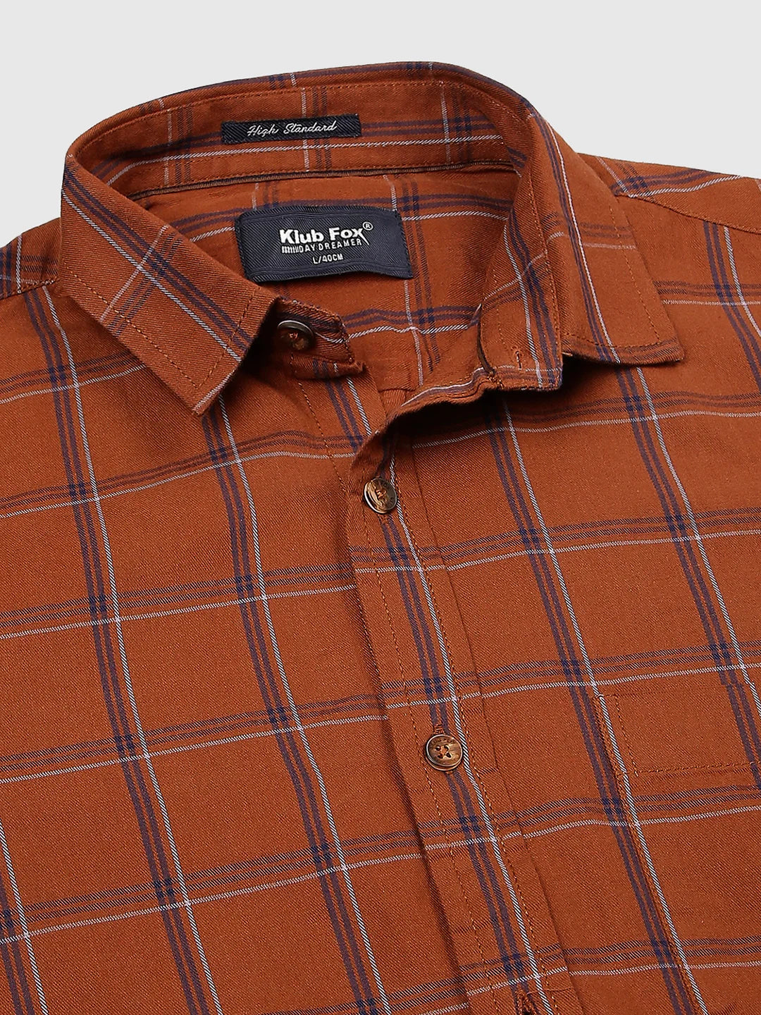 Brown Checkered Shirt