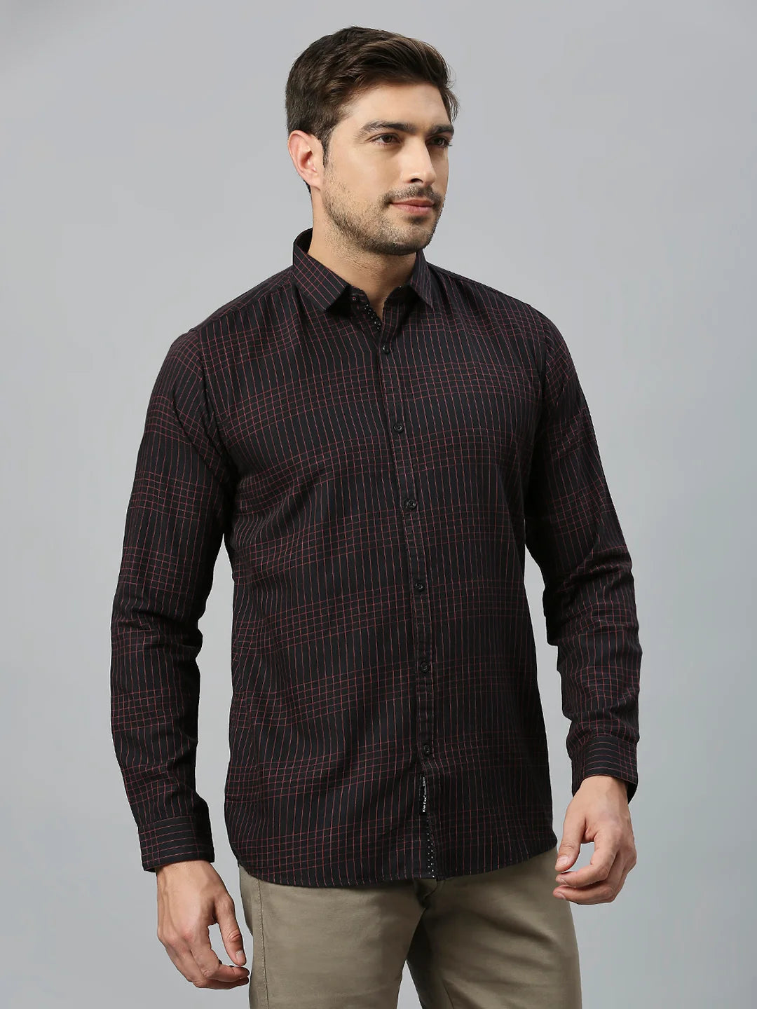 Black Checkered Shirt