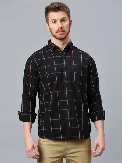 Black Checkered Shirt