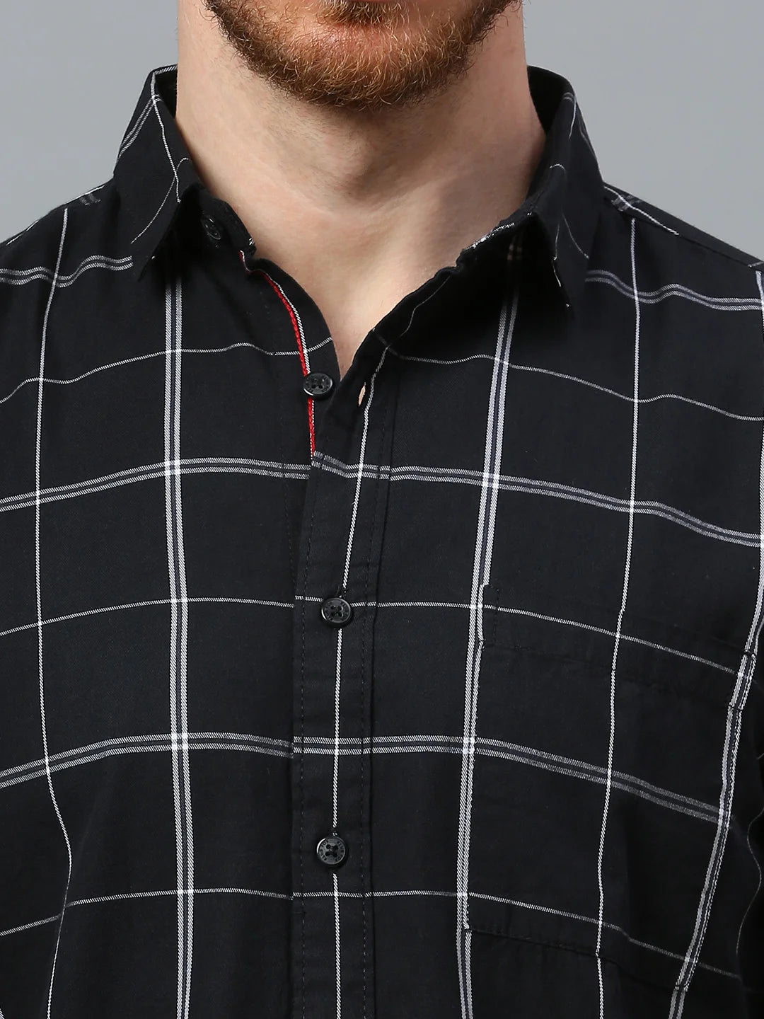 Black Checkered Shirt