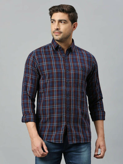 Maroon Checkered Shirt - Klub Fox