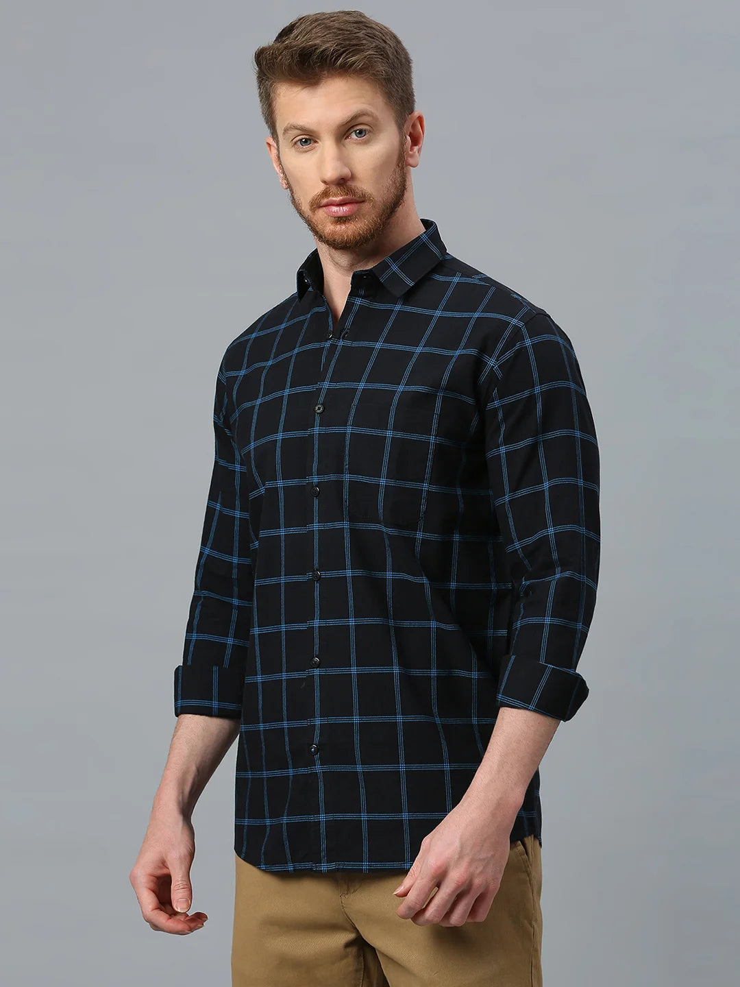 Black Checkered Shirt