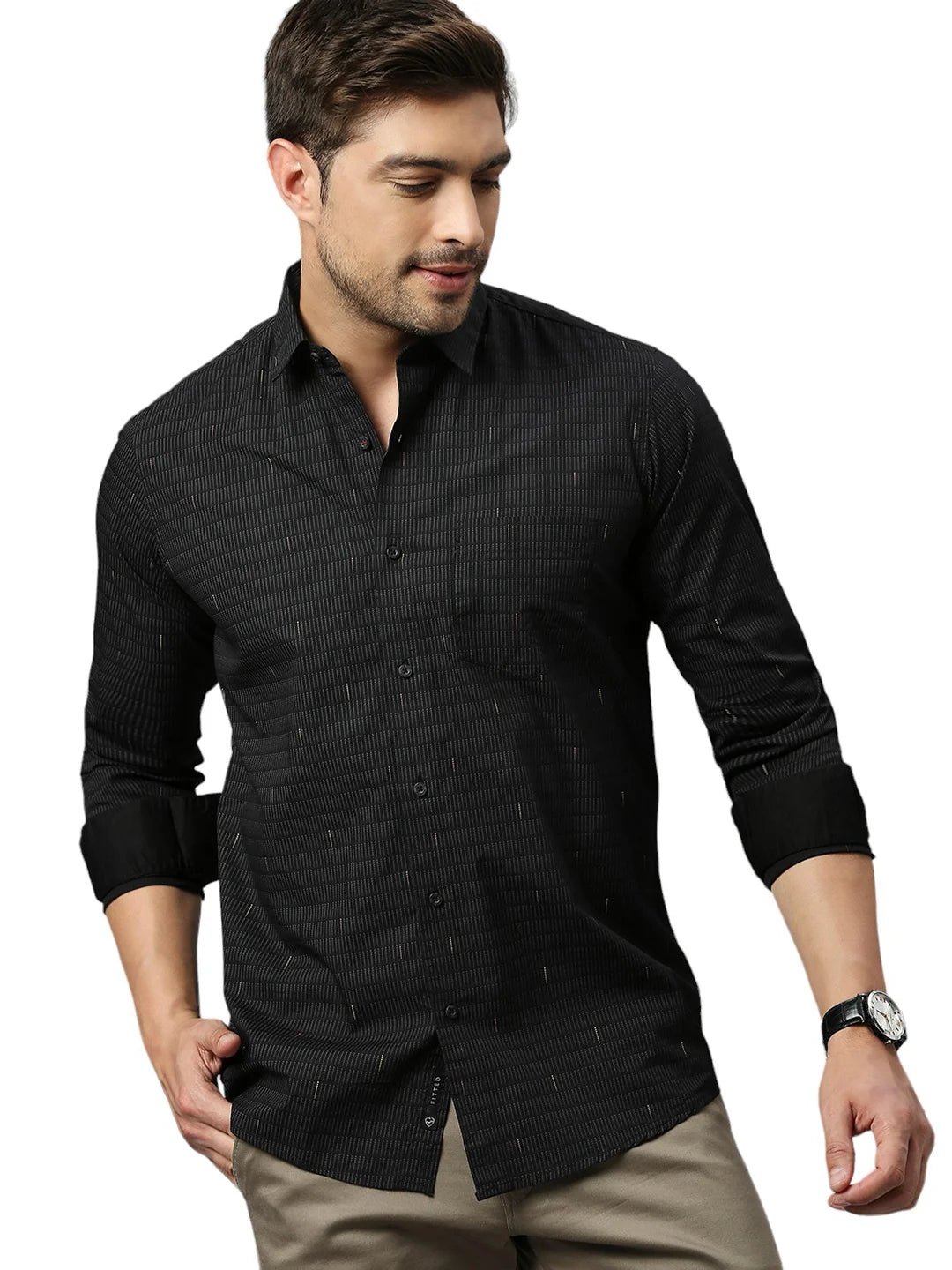 Black Printed Shirt