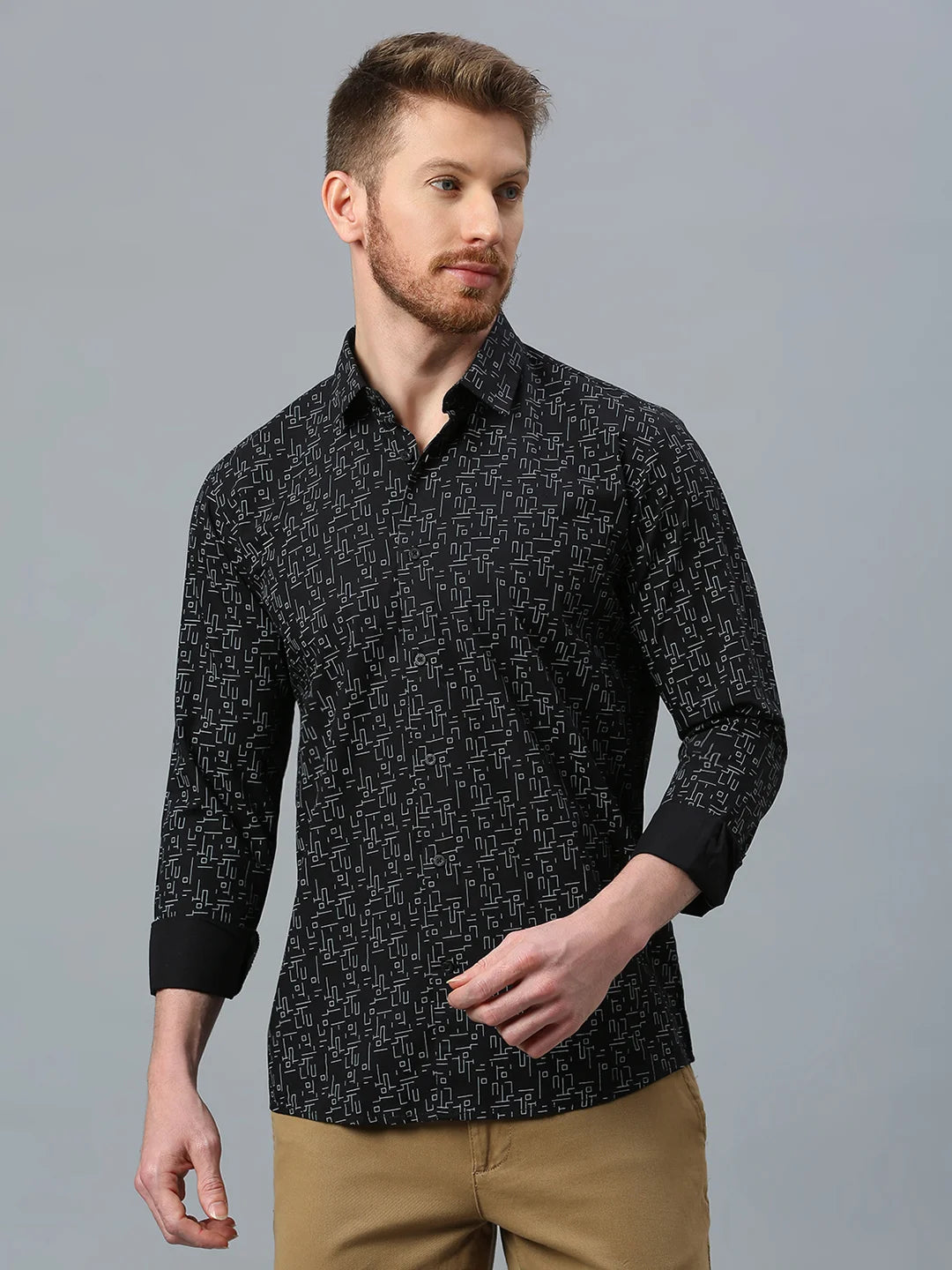 Black Printed Shirt