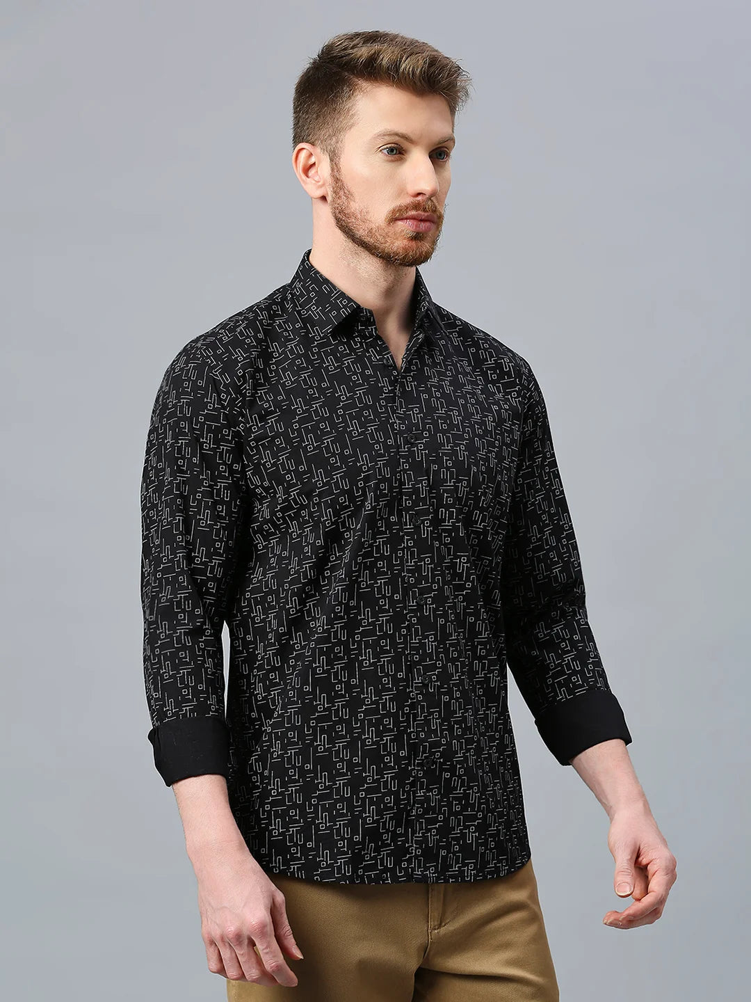 Black Printed Shirt