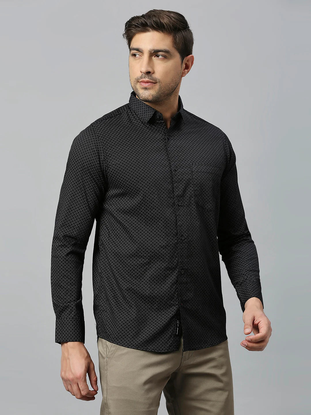 Black Printed Shirt