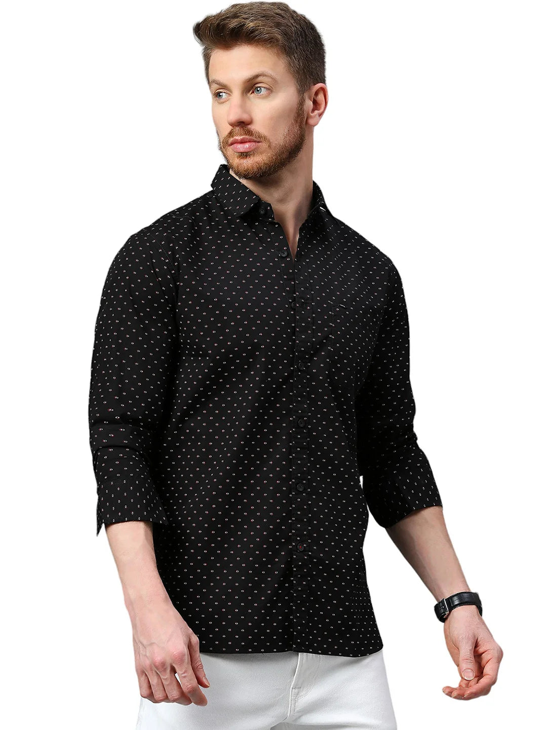 Black Printed Shirt