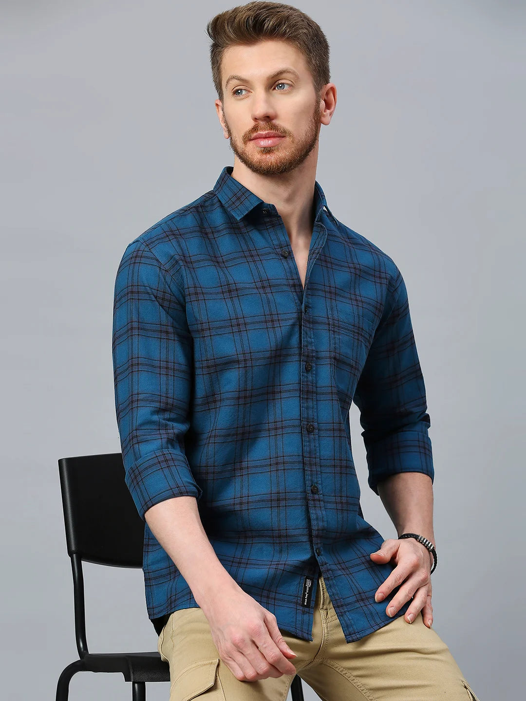 Blue Checkered Shirt