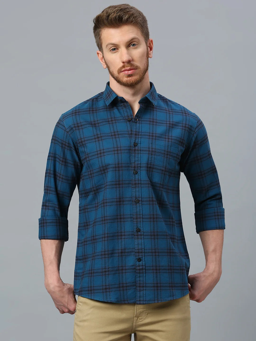 Blue Checkered Shirt