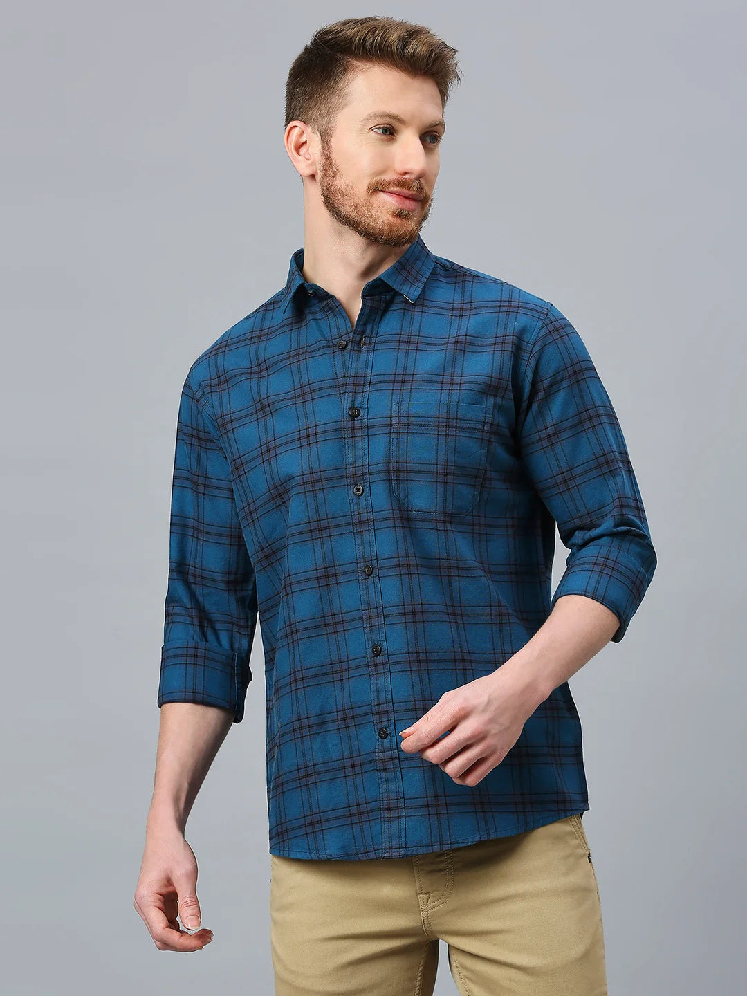 Blue Checkered Shirt