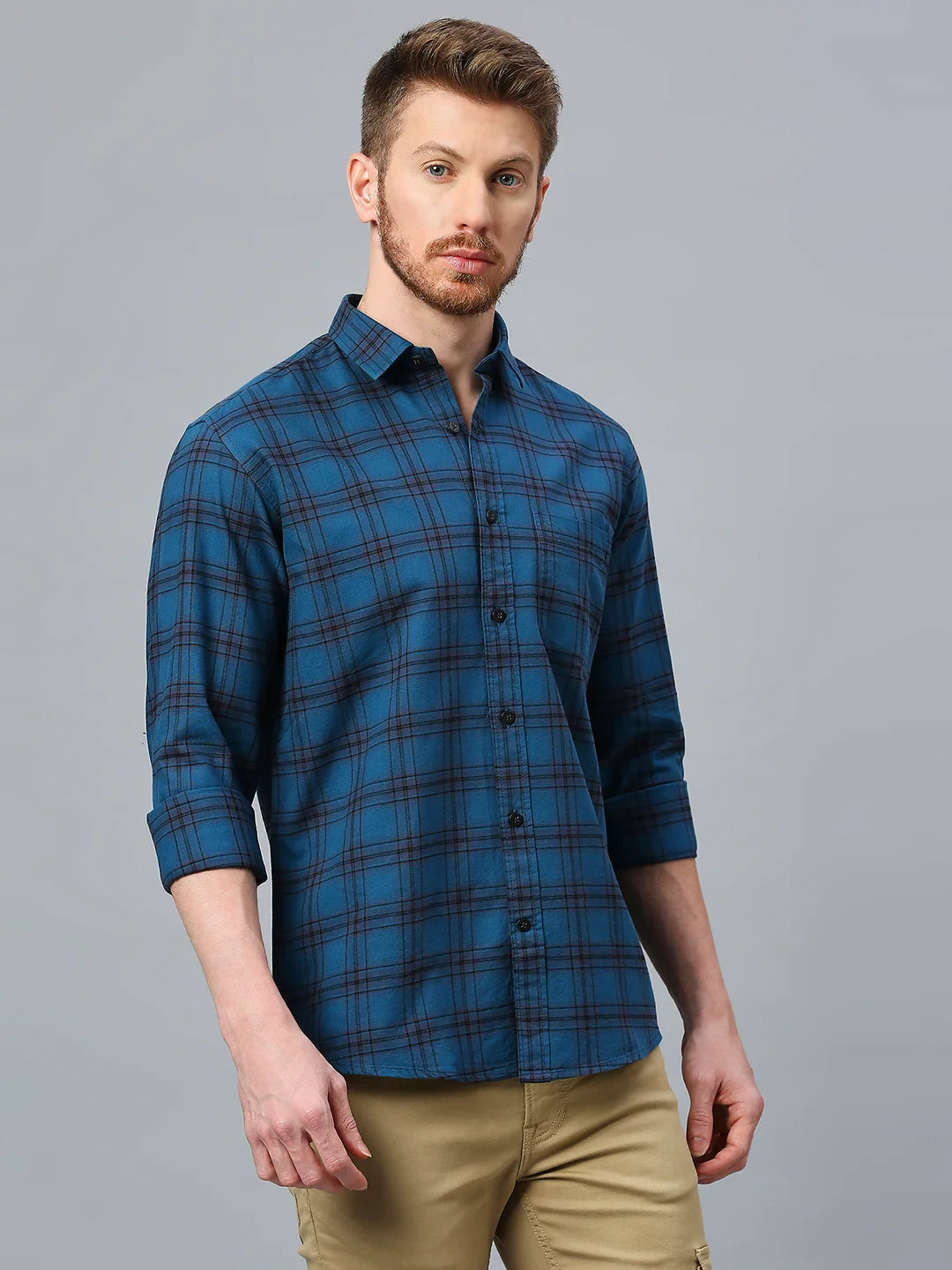 Blue Checkered Shirt