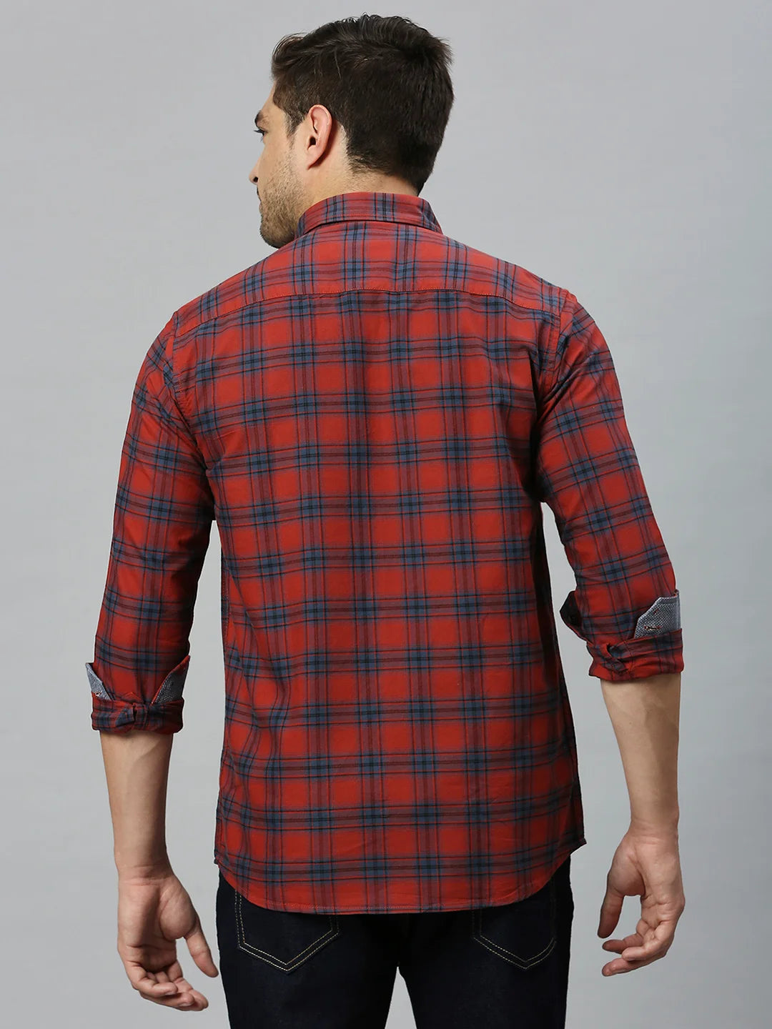 Maroon Checkered Shirt