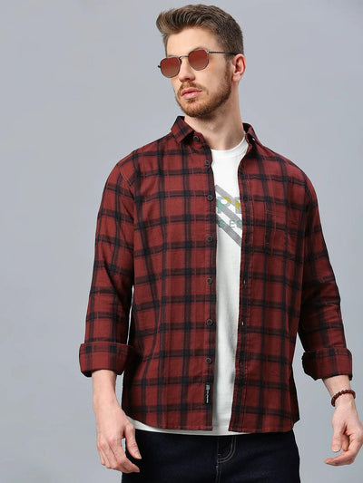Rust Checkered Shirt