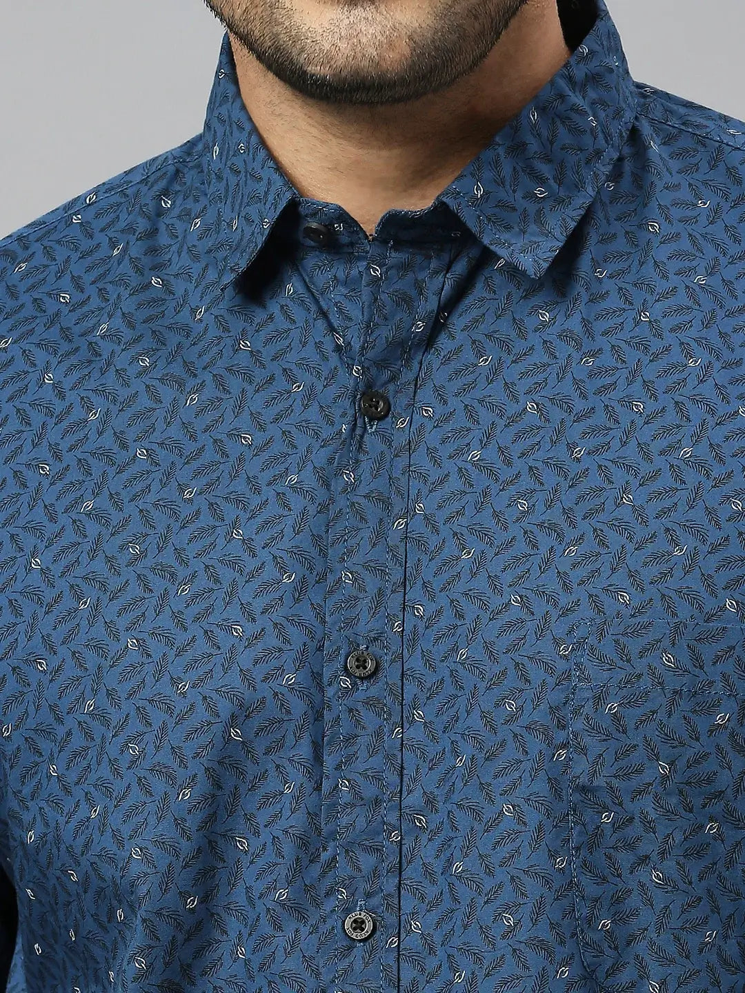 Navy Printed Shirt