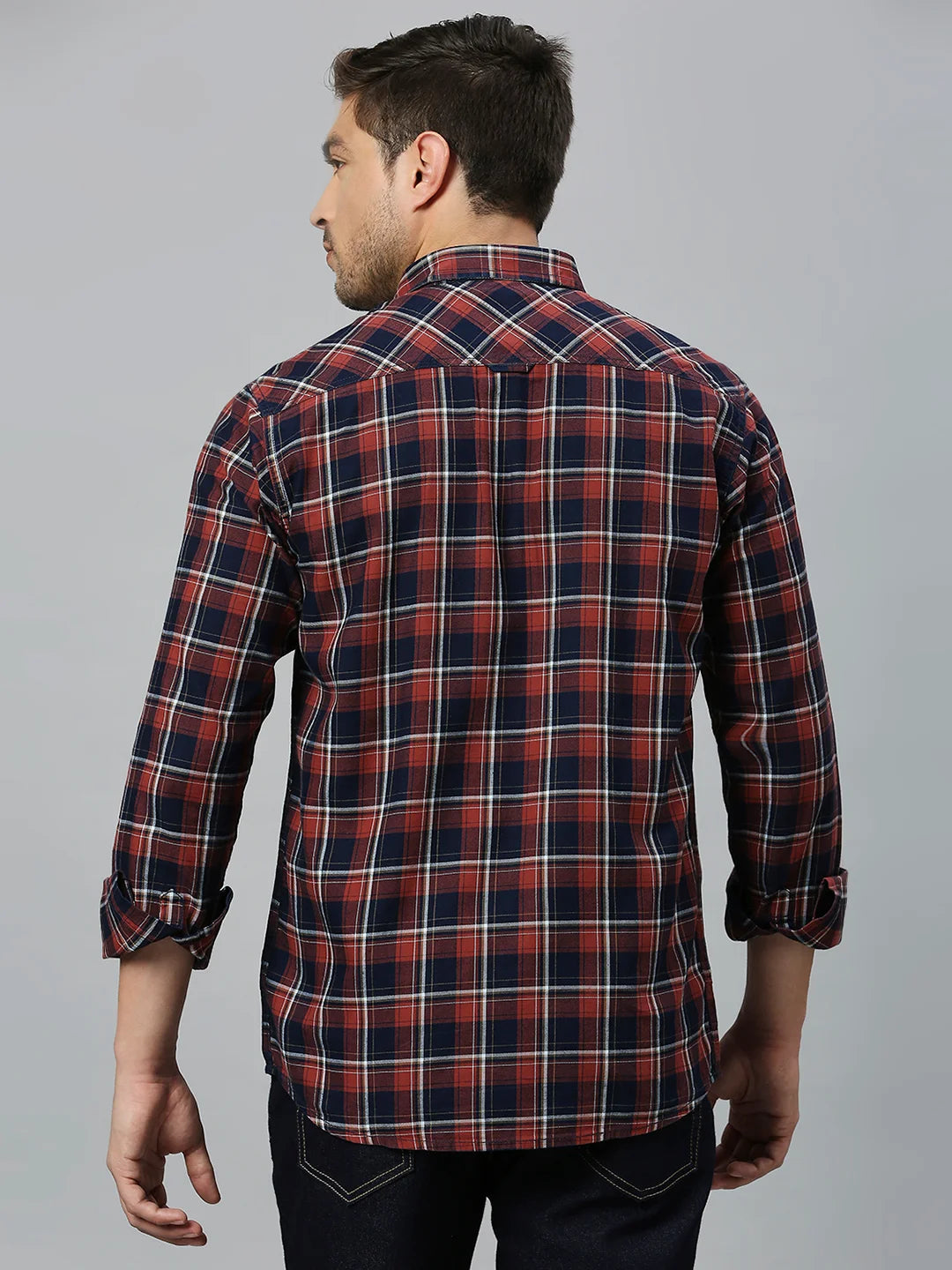 Maroon Checkered Shirt