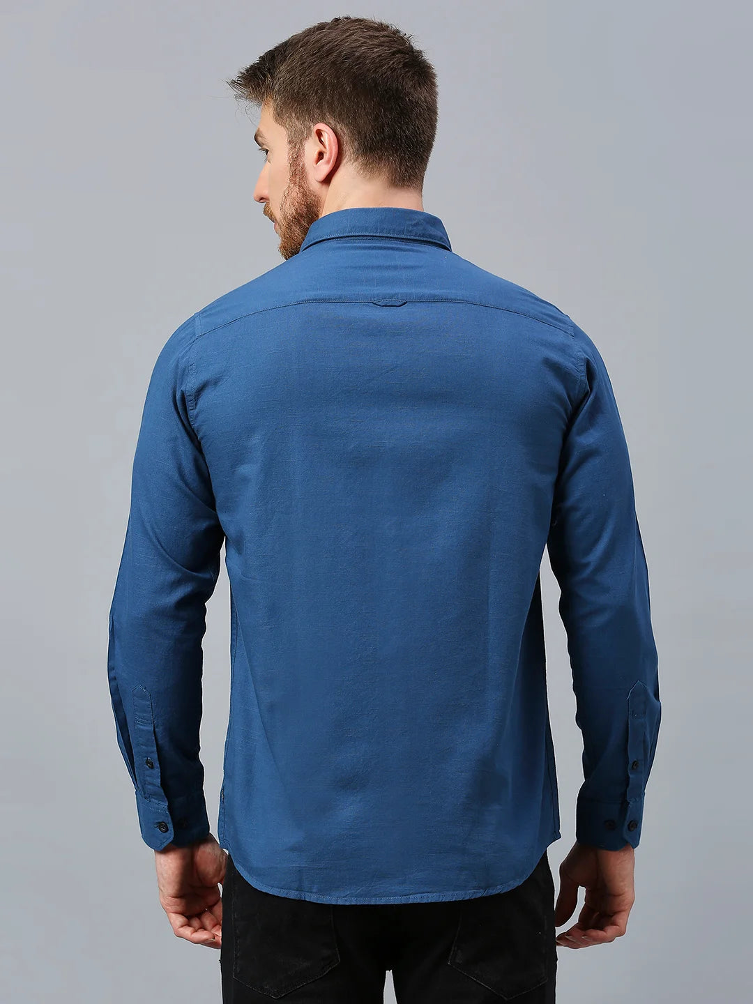 Blue  Plain Shirt