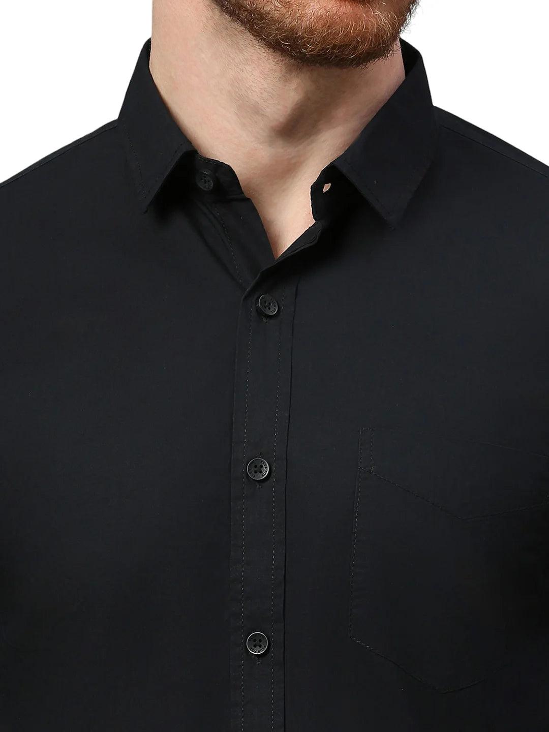 Black Plain Shirt