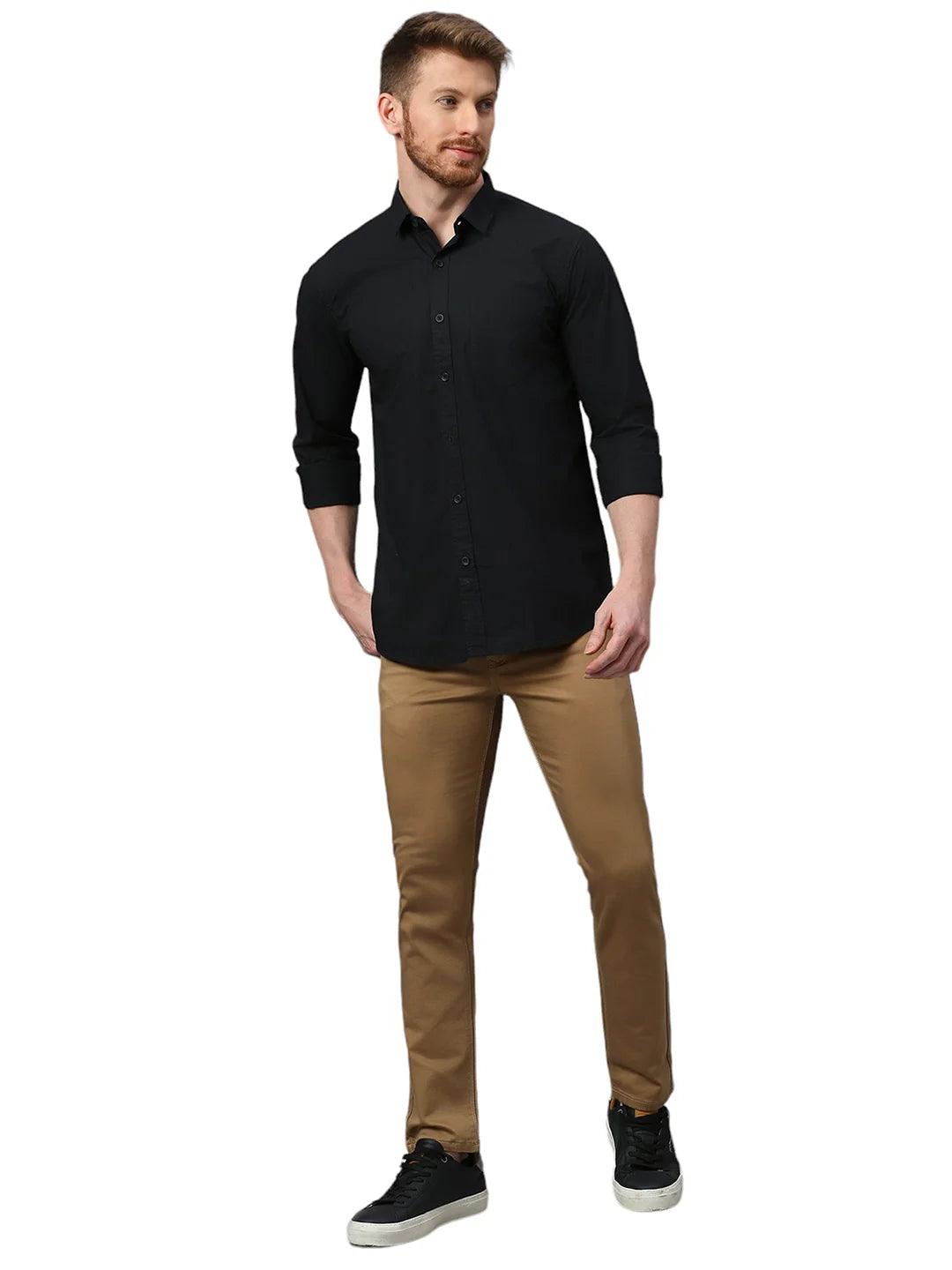 Black Plain Shirt