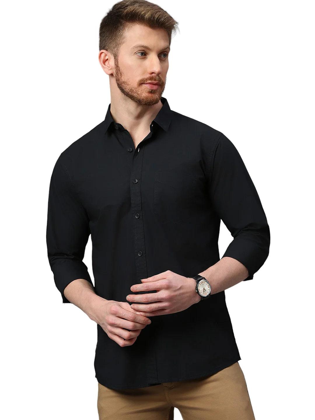 Black Plain Shirt