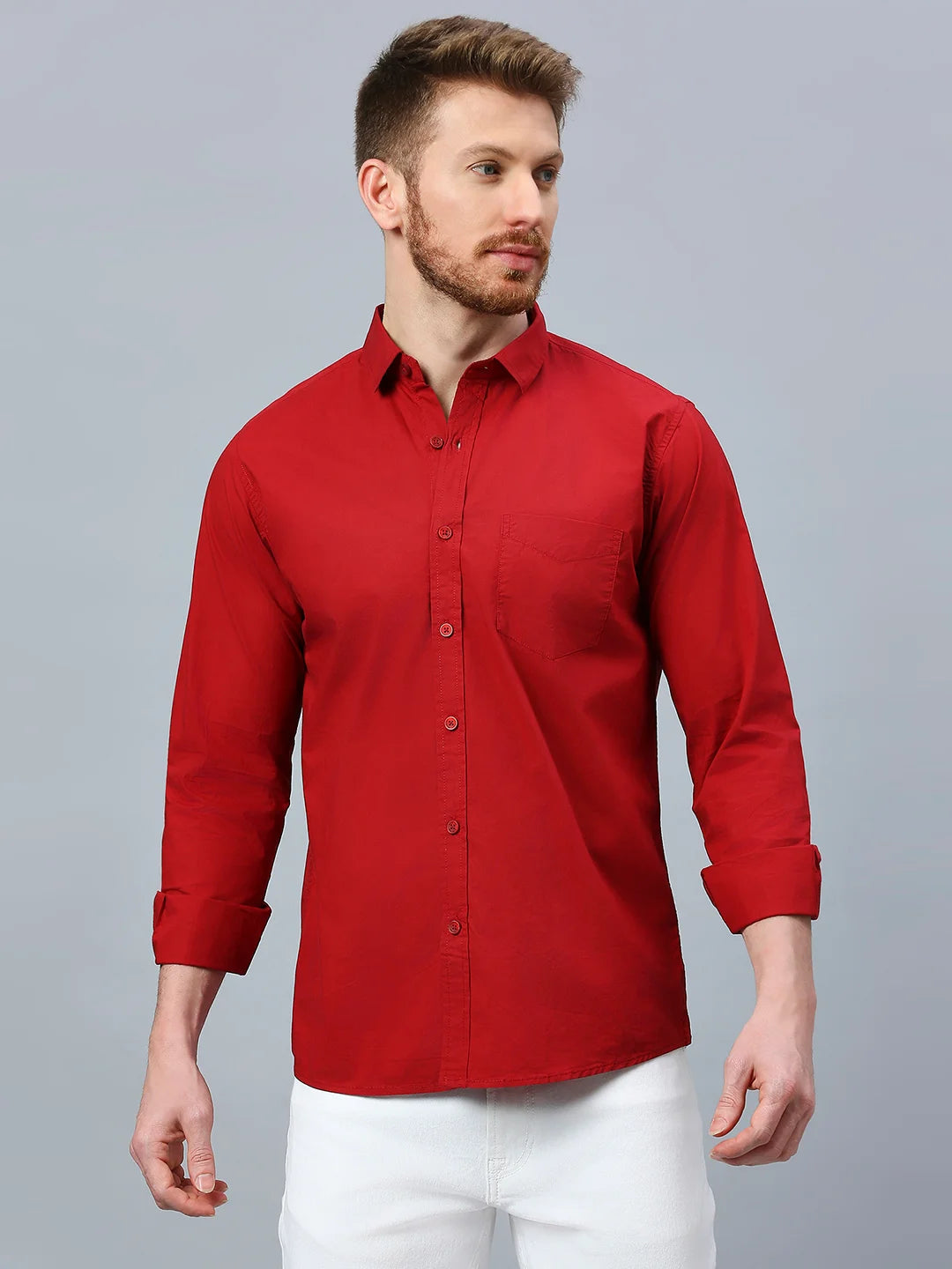 Red Plain Shirt